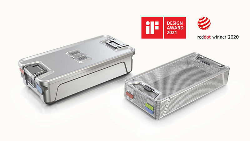 AESCULAP Aicon® mit IF design award und reddot winner label