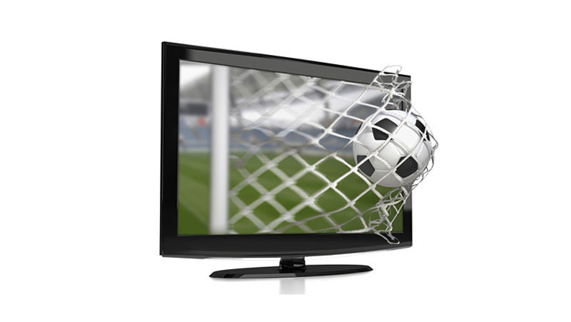 3D-Simulation auf einem TV-Monitor