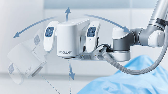 Aesculap Aeos® Roboterunterstützte Plattform für digitale chirurgische Mikroskope