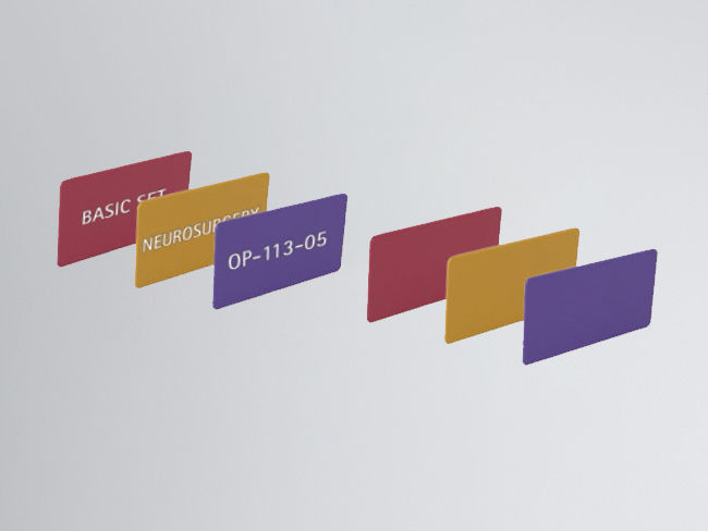 AESCULAP Aicon® Tags in verschiedenen Farben