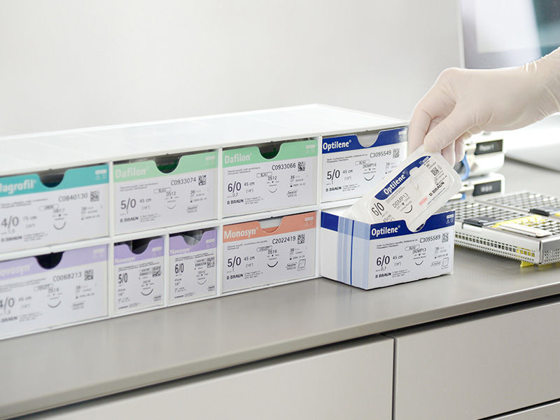 B. Braun chirurgisches Nahtmaterial-Rack