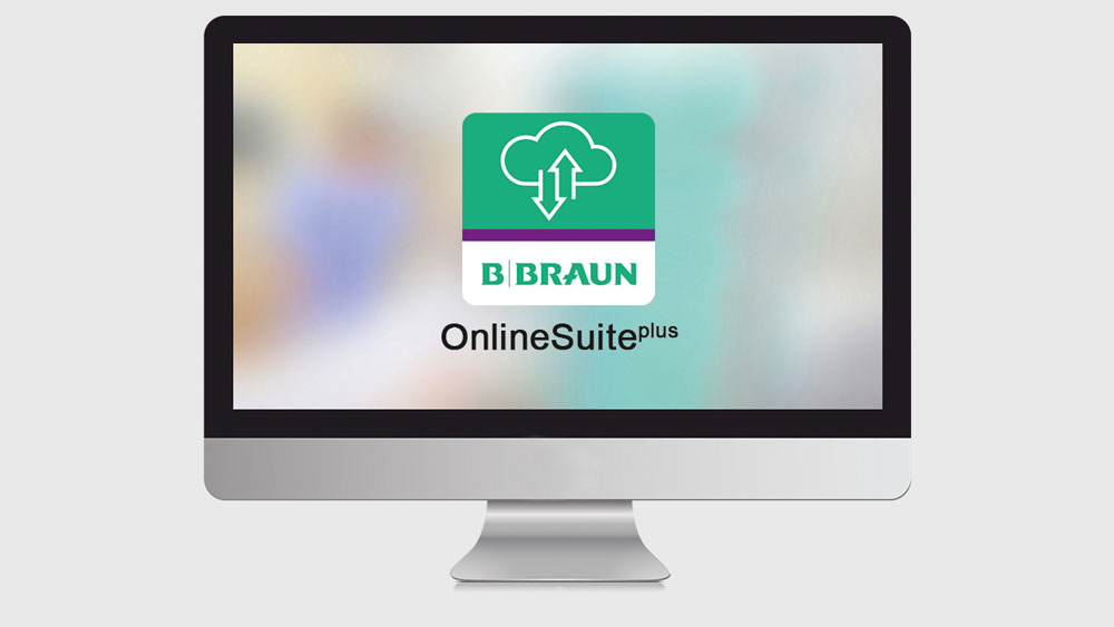 Monitor zeigt OnlineSuiteplus Logo